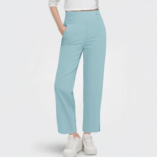 Teen Girls Bootcut Yoga Pants Active Split Hem Leggings with Pockets Casual High Waisted Gym Workout Trousers 5-143