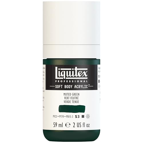 Liquitex Professional Soft Body Acrylic Paint, 59ml (2-oz) Bottle, Muted Green