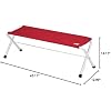 Folding Bench in Red by Snow Peak