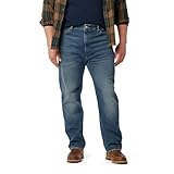 Levi Strauss Signature Gold Men's Regular Fit Flex Jeans, Mountain Mist, 46W x 30L Big Tall