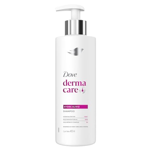 DOVE Shampoo Derma Care Hydra Alivio, Hidratación por 100h. Cabello Hidratado....