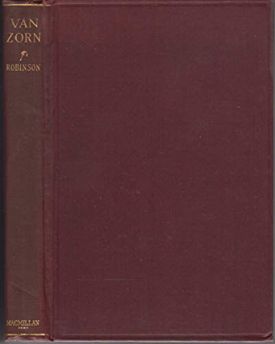 Van Zorn. A Comedy in Three Acts. B000LEJVCS Book Cover