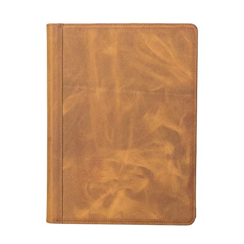 Bayelon Genuine Leather Padfolio | Portfolio Organizer For Men And Women | Professional A4 Writing Notebook For Business, Work And Home (Camel) #TOP1