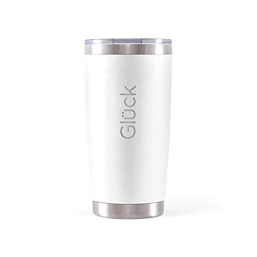 Copo Térmico para Cerveja Lucky 591ml Inox Off White -