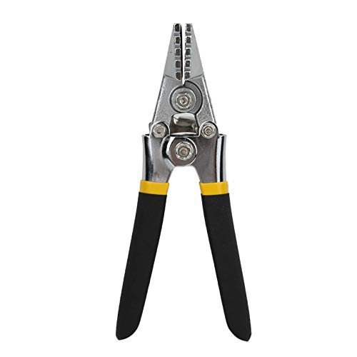 Sxhlseller 1/4 Zoll Biegezange Metallblech, Griffnahtzange Handblech Seamer Rutschfest für Eisenblech Edelstahlblech Kunststoff Gerade