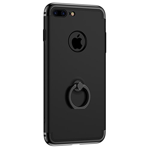 Vinve Case Compatible with iPhone 7 Plus Case, Vibrance Series 3 in 1 Slim Hard Protective Slider Case Ring Phone Stand Cover for Apple iPhone 7 Plus (Charm Black)