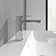Villeroy & Boch Architectura Square Waschtischarmatur, Wasserhahn Bad mit Zugstange und Keramikkartusche, Waschbeckenarmatur wassersparend, Auslauf Höhe 113mm, eckig, Chrom