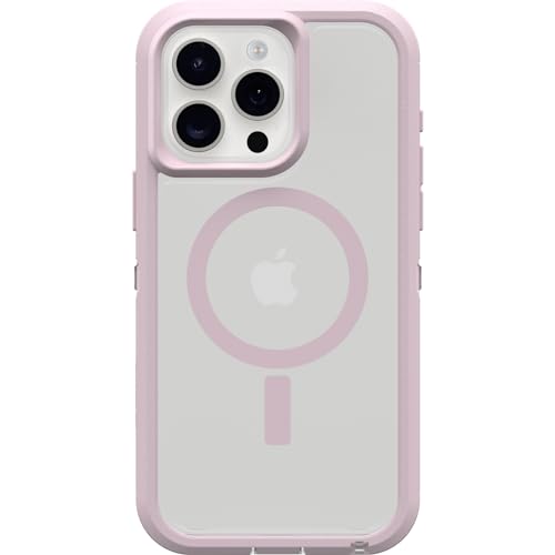OtterBox iPhone 15 Pro MAX (Only) Defender Series XT Clear Case - Mountain Frost (Clear), screenless, Rugged, Snaps to MagSafe, Lanyard Attachment by OtterBox - Used condition - US$9.95