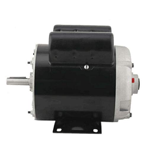2Hp Air Compressor Electric Motor, 56 Frame 3450 Rpm Single Phase Keyed Shaft Air Compressor Duty Electric Motor Ccw Rotation Facing Shaft 115/230V With Manual Overload Protection #TOP6
