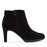 Leder Clarks Damen Adriel Mae Stiefeletten, Schwarz (Black SDE Black SDE), 41 EU