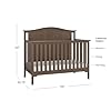Child Craft Hampton Arch 4-in-1 Convertible Crib, Baby Crib Converts to Day Bed, Toddler Bed and Full Size Bed, 3 Adjustable Mattress Positions, Non-Toxic, Baby Safe Finish (Dusty Heather) #2