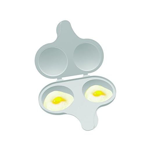 Nordic Ware Egg Poacher Microwave, 2 Cavity, White