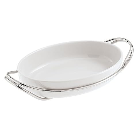 Sambonet Living Oval Porcelain Dish 35 cm Cover