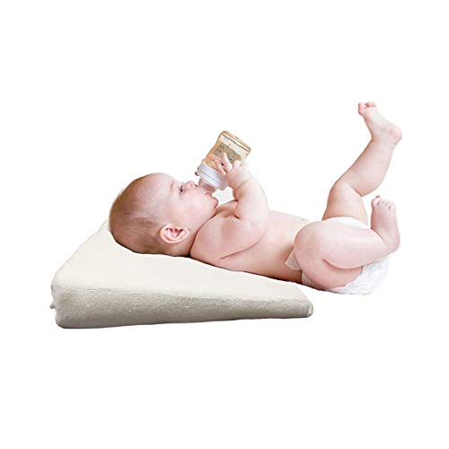 Travesseiro Anti Refluxo Bebe Rampa Inclinação Berço Branco