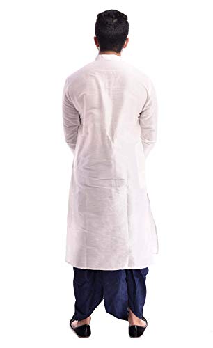 Kurta Royal ropa tradicional dhoti set de seda y algodón 2