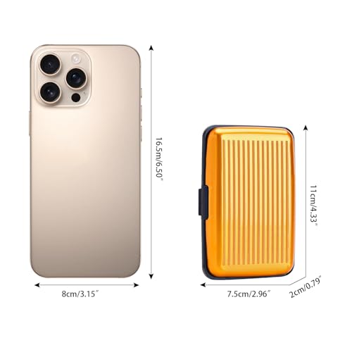 Image of Women Credit Cards Holder,RFID Blocking Protection Aluminum Metal Wallet for Men Women Business Card Holder