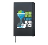 Every Hour Counts Environmental Protection Earth Day Climate Hardcover Journal, Black