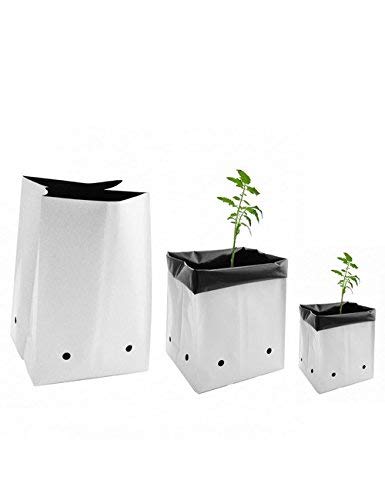 ZEONELY MART Poly Grow Bags | LDPE UV Resistant Grow Bags For Terrace Gardening | Plant Covers for Home Gardening | Nursery Covers for Vegetable and Flowering Plants. (White 30x30x60 Cms Qty-30 Pcs) (B08RYSTBC4) Amazon Price History, Amazon Price Tracker