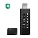 lepin Encrypted Flash Drive, Secure Key 32 GB 256-bit AES XTS Hardware Encrypted The Advanced New Version(Black)