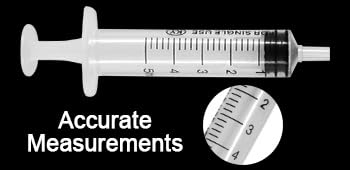 24 Pack 5ml Plastic Syringe with Measurement, Disposable Sterile Syringes, for Liquids, Measuring Syringe Tools for Experimental Measurement, Pet Feeding and Plant Watering, black, FN-129 - Image 3