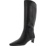 Steve Madden Women's Dagne Knee High Boot, Black Leather, 8