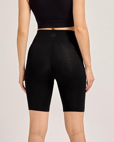 Image of URBAN ADVENTURE High Waist Cotton Cycling Shorts for Women - Stretchable Active Wear for Workout, Running & Yoga