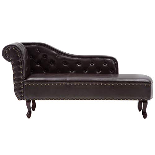 VidaXL Divano Letto Chesterfield in Similpelle