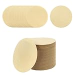 Cretty-Meet 300 Pack Unbleached Replacement Natural Paper Filters Disposable Round Coffee Filter Paper Compatible with Aerobie Aeropress Coffee Espresso Makers Moka Pot Ice Drip Pot (2.5")