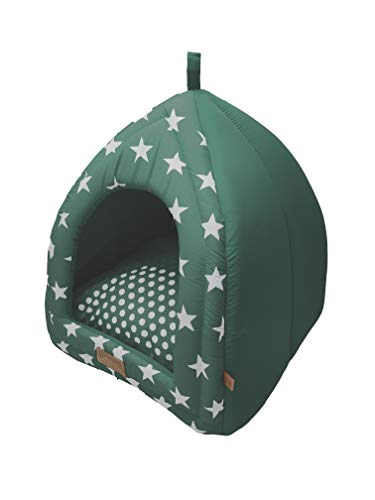 Fábrica Pet Star Cabana para Cães e Gatos, Verde, Único