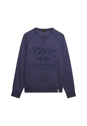 Sweat Superdry Merchant Vintage Print homme en coton confortable