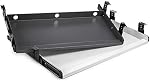 Plateau à clavier sous le bureau Plateau à tiroirs en métal lourd et résistant (Gray)