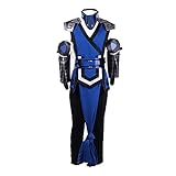COUCOU Age Mortal Cosplay Sub-Zero Cosplay Costume Kombat Costume Halloween Men's Suit Full Set