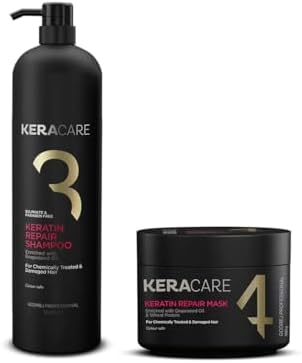Godrej Professional Keracare Keratin Repair Shampoo 1000ML & Repair Mask 500GM (Combo)