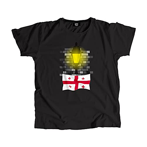 T-shirt Georgia Street Lamp Bricks streetwear unisexe en coton imprimé
