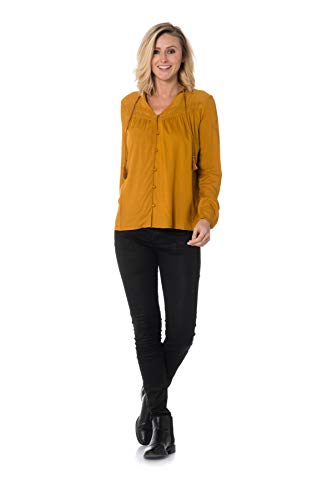 Blouses femmes Kaporal moutarde un haut fluide et lumineux en taille S