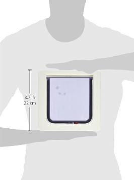 Mükemmel Pet Kedi Flap Kapı, 4 Yollu Kilitli Pet Kapı, 6 1/4 x 6 1/4 Kapak Boyutu