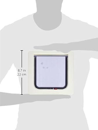 Mükemmel Pet Kedi Flap Kapı, 4 Yollu Kilitli Pet Kapı, 6 1/4 x 6 1/4 Kapak Boyutu
