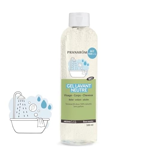 Pranarôm Gel Lavant Neutre Bio Aromaself Visage - Corps - Cheveux 500 ml