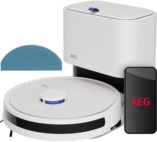 AEG Robotstofzuiger met veegfunctie, wifi/LiDAR-navigatie, automa...