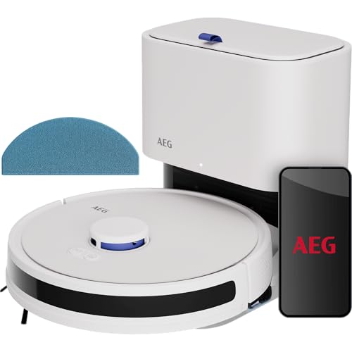 AEG Robotstofzuiger met veegfunctie, wifi/LiDAR-navigatie, automa...