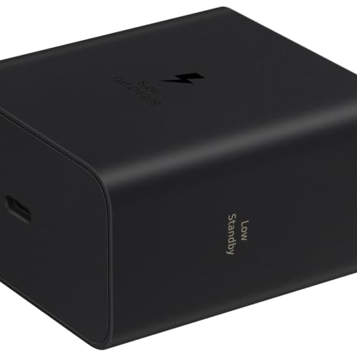 Image of Samsung Original 60W Power Adapter (Black), GaN Fast Charging, USB Power Delivery 3.1, Universal Compatibility (Without Cable)