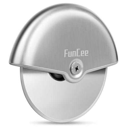 Premium Pizza Cutter Wheel with Sharp Blade For Cutting Through Pizzas, Crusts, Pies and More, Stainless Steel Knife with Ergonomic and Comfort Grip, Dishwasher Safe