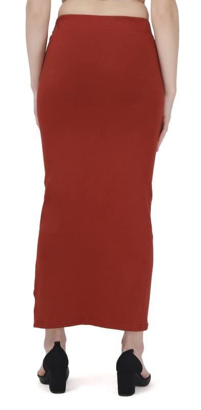 Image of Lycra Blend Cotton Saree Shapewear Petticoat for Women and Girls, Skirts Shapewear Dress for Saree
