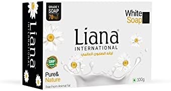 Liana International GRADE 1 White Premium Beauty Soap 100gm Pack of 5