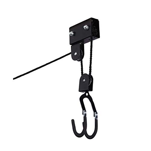 Kayak Hoist Set – Overhead Pulley System with 125 lb Capacity for Kayaks, Canoes, Bikes, or Ladder Storage by Rad Sportz (2 Pack)