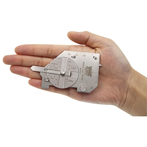 W.s Welding Fillet Gauge Bridge Cam Gauge Pocket Size Weld Seam Throat Inspection Gage Fillet Throat Gauge #TOP5