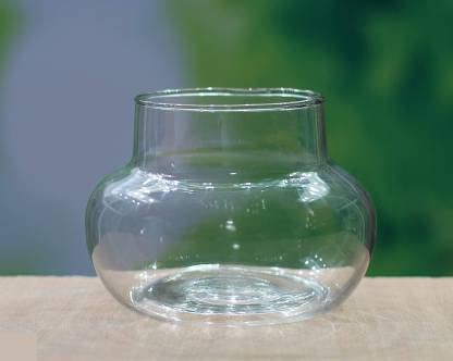 Mini Glass Flower Vase, Candy Jar | Pack of 1 Piece, 4 Inches | Money Plant, Bamboo Plant Pot for Bedroom, Living Room, Office Reception & Table Centrepiece