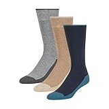 Ted Baker Men's 3 Pack Cushioned Crew Socks, Blue, OS