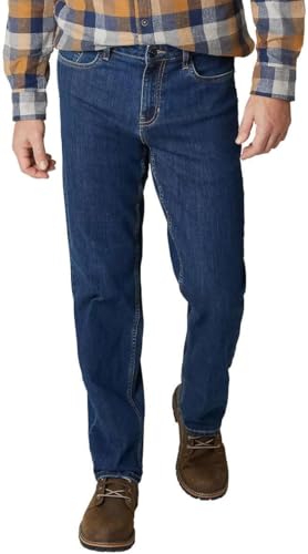 Weatherproof Vintage Men’s Weathermax Jean Relaxed Fit (40W x 34L, Dark Blue)