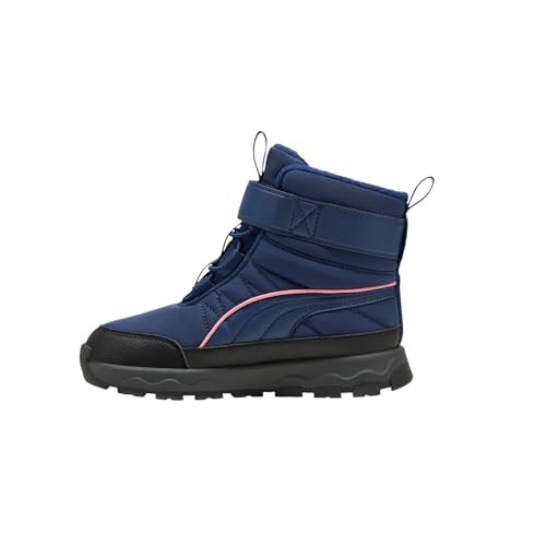 PUMA Kids Boys Evolve Puretex Ac Round Toe Snow Casual Boots Ankle - Blue3